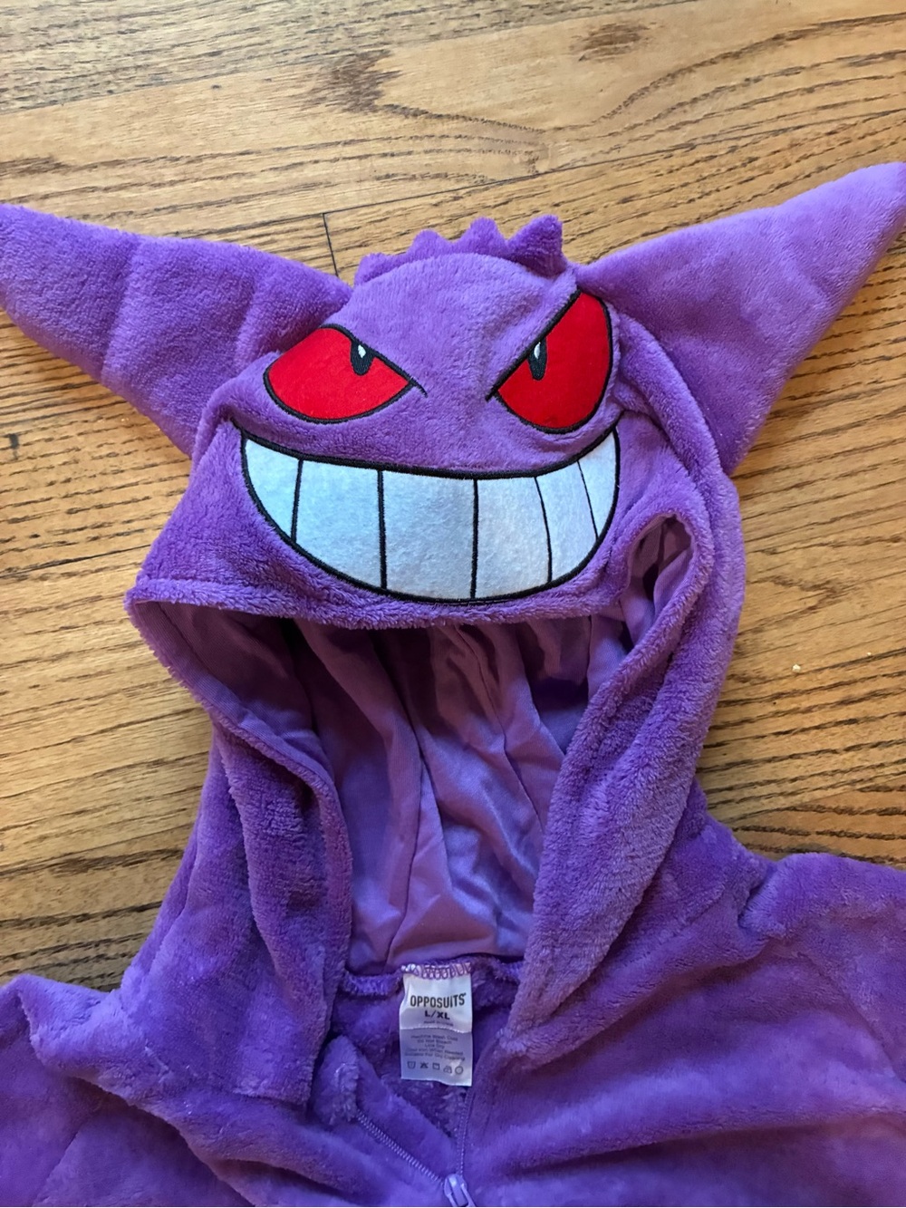 Pokemon Gengar Hooded Costume - Purple